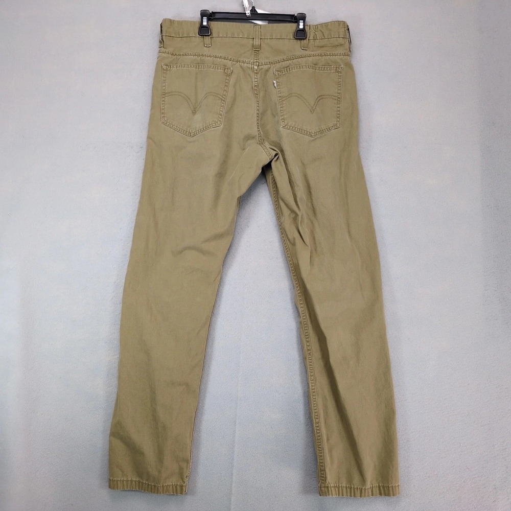 Levi's 505 Tan Trouser Pants Mens 34x32 Side Zip Pocket Utility Streetwear 2010s - Picture 4 of 8